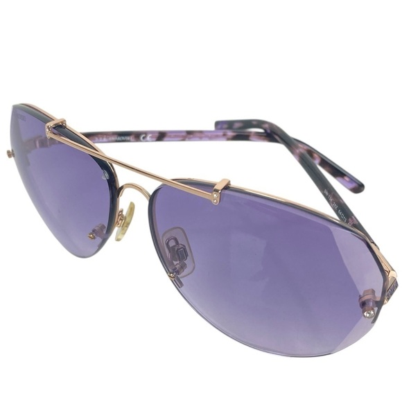 SWAROVSKI Sunglasses SW134 Purple with Crystal Facets at Temples - $224. main image 7
